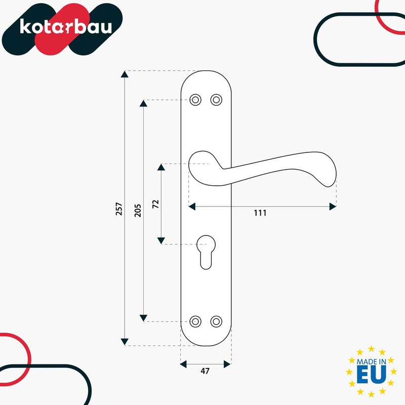 Kotarbau Door Handle, Door Fittings Door handle, Door Handle Set,