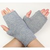 Ever Bloom Classic Knitted Gloves Women's Fingerless, Warm Half Finger