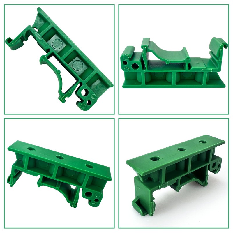 24 Pieces (12 Sets) DIN Rail Adapter Set, Terminal Blocks,