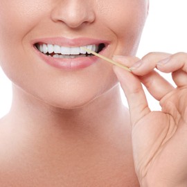 Relaxdays Wooden Toothpicks, Set of 5000, Thin Dental Woods, for Dental Hygiene, Appetizers & Crafts, Dental Woods, 6.5 cm, Natural