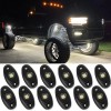 KEEPDSGN White 12 Pods LED Rock Light Underglow LED Kit