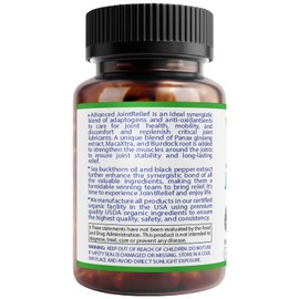 Bodymune Advanced JointRelief Joint Works | Joint & Muscle Support Supplement* | Promotes Mobility & Health* | 30-Day Supply | USDA Organic, Vegan, Non-GMO, USA Made