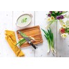 Lipper International 7215 Teak Wood Edge Grain Kitchen Cutting and