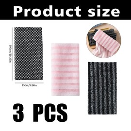 3 Stück Rückenschrubber,Rückenbürste,Antibakterielles Peeling-Duschhandtuch,Body Scrubber,Afrikanischer Netzschwamm,Peeling Handtuch Rücken,African Sponge,Scrub Duschtuch Körperschwamm,Duschschwamm