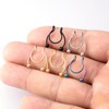SSQKYZCSYZ 5Pcs Stainless Steel Nose Rings Hoop Gradient Nose Studs