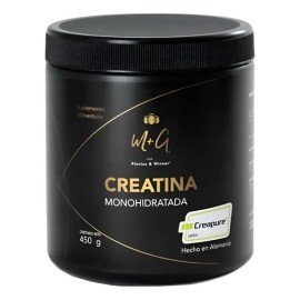 Creatina Monohidratada Creapure Sin Sabor 450g Plenius  Winner                                                                                        
