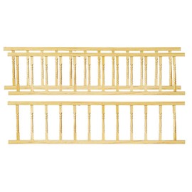 Dollhouse Miniature 3 Pc 3x12in Landing Railing Set #T7033