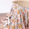 DRESHOW BQUBO Newborn Floral Receiving Blankets Newborn Baby Swaddling with