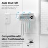 MIMORE Toothbrush Holder, 5 Toothbrush Slots & Timer Function, Cordless