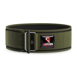 Self Lock Weightlifting Belt - Weight Lifting Belt for Functional Fitness Training, Nylon Belt for Bodybuilding Power lifting Olympic Lifting Athletes - Deadlift Training Belt (Small, Army Green)