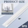 Maasechs 8 Pack Polycarbonate Greenhouse Panels Connectors, 36" Plastic H