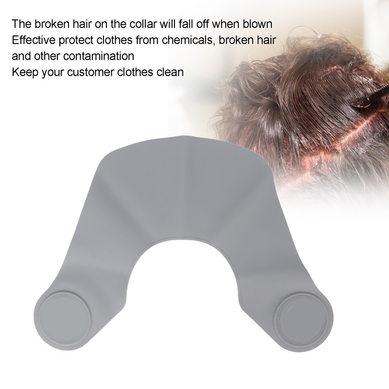 Haircut Neck Collar Soft Silicone Waterproof Hair Coloring Dyeing Neck
