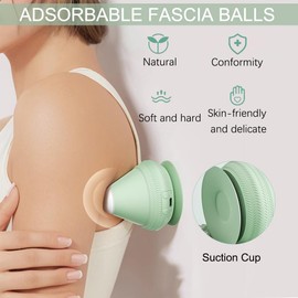 HASAIKA® Electric Trigger Point Pusher, Trigger Point Massager Fascia Ball, Dual Temperature Control and Massage with Two Speeds to Relieve Muscle Soreness (Green)