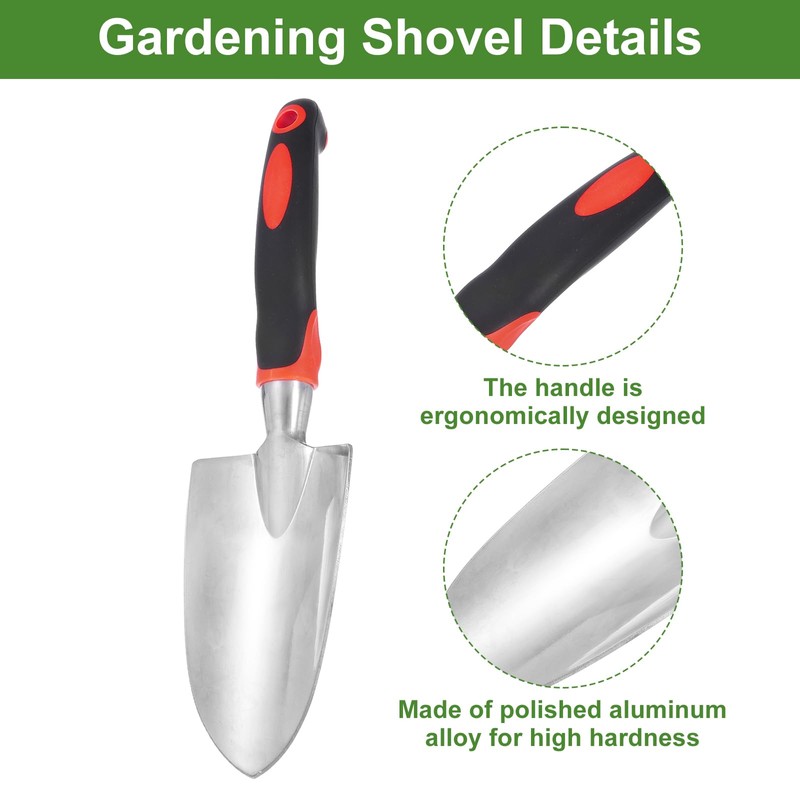 HARFINGTON 12pcs Garden Hand Shovels 11.81 x 2.95 Aluminum Transplanting