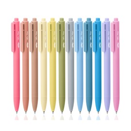 Mr. Pen Retractable Gel Pens - 12 Pack, Black Ink, Pastel Barrel, Fine Point 0.5mm, Retractable, Cute Pens for Journaling