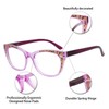 OCCI CHIARI Clear Reading Glasses for Women 3.0 Red Stylish