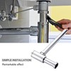 EXLECO Chrome Bottle Trap 1 1/4" Stainless Steel Siphon Bathroom