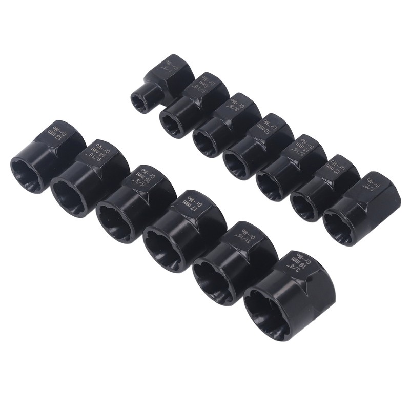 13Pcs Bolt Nut Remover Professional Bolt Nut Extractor Socket Set