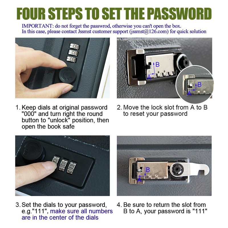 Book Safe with Combination Lock - Jssmst Home Dictionary Diversion
