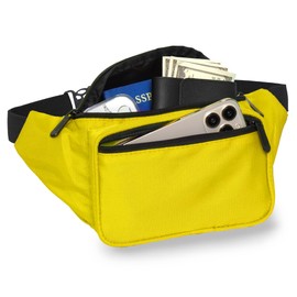 Yellow Fanny Pack Belt Bag I Mens Fanny Packs for Women Fashionable - Crossbody Bag Bum Bag Waist Bag Waist Pack - Hands Free for Hiking, Running, Travel, Waterproof and More