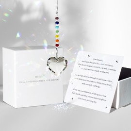 Hegelda Inspirational Birthday Gifts for Women Best Friends Sisters Mom Bestie Teacher, for mom Crystal Sun Catcher Rainbow Maker