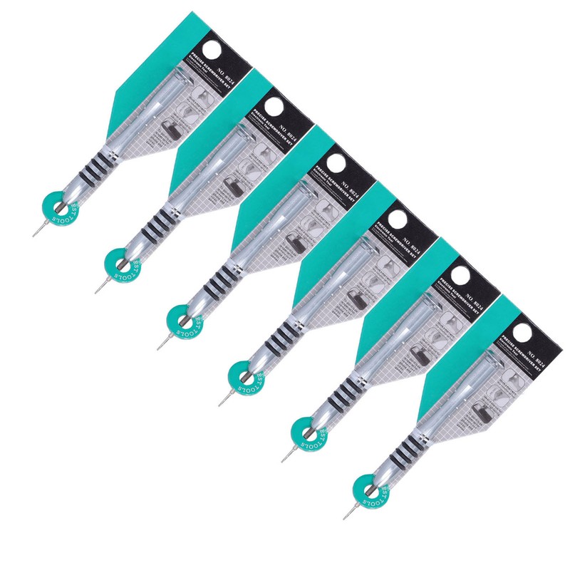 6Pcs Slot Screwdriver Hand Disassembly Repairing Tool 25mm for Electronics