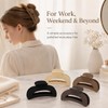 4 Pcs Flat Claw Clips for Women, Matte Hair Clips