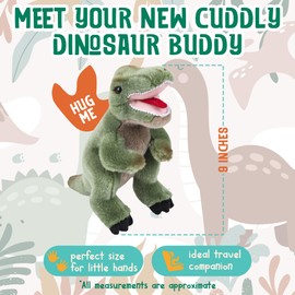 Forest & Twelfth 9” T-Rex Dinosaur Stuffed Animal Plush Toys, Cute, Ultra Cuddly, Huggable Soft Dino Toy, Nursery Decor, Baby Shower Decorations, Birthday Gift for Boys and Girls (9" T-Rex)