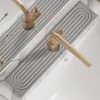 MEZOKUCEL Stone Faucet Mat, Fast Drying Sink Tray, Diatomite Stone