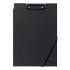 Kokuyo Clipboard with Storage, Black A4 Clipboard Folder with Versatile