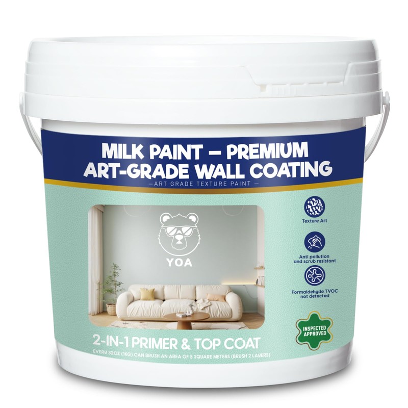 YOA Sheepskin Texture Wall Paint, White 1 Gallon, For Walls
