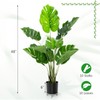 DREAMADE 4FT Fake Monstera Deliciosa Plants, Faux Monstera Plant w/15
