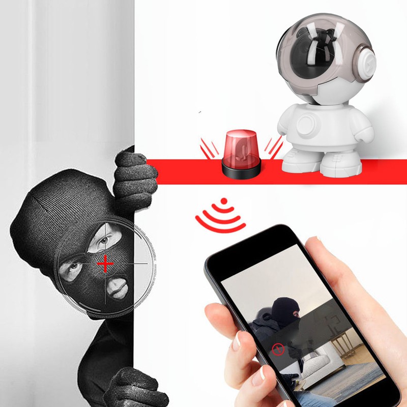 Wireless Security Camera 1080P Auto Tracking Motion Sensor Night Vision