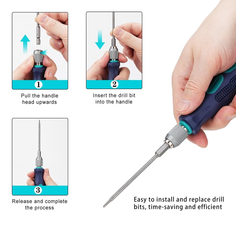 Nutmanel 13-Piece Torx Screwdriver Set, 1/4 Inch 100 mm Torx