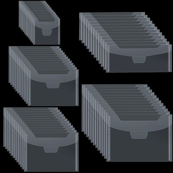 Fumete 60 Pcs Plastic Stamp and Die Storage Bag 5