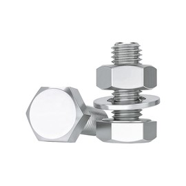 Drenky M10x20mm Sechskantschrauben Bolzen Und Muttern Set Edelstahl A2 V2A Schraubenset M10 Maschinenschrauben Unterlegscheiben Sortiment Kit, 10 Stück, DIN933 / DIN934 / DIN125