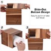 KYDIFS Tissue Box Cover Square, Acacia Wood Tissue Box Holder