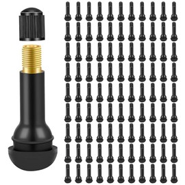 Pack of 100 TR413 rubber valves, universal tyre valves, snap-in car valves, valve car tyres for car tyres and motorcycles