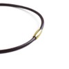 BLKSMTH Women's CHOKER Nappa Cowhide 18k Gold Plated Olive Shaped