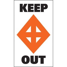 Taylor Made Products 46175 Sur-Mark Marker Buoy Label (Keep Out) 13*24 inches