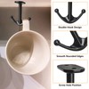 BAMI-LEE House Zinc Alloy Double Prong Ceiling Hooks, 4-Pack Under