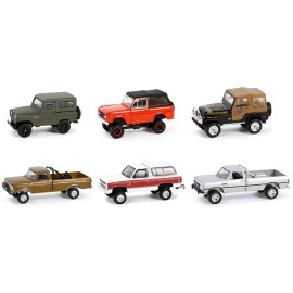 Greenlight DCD 'All Terrain' Series 16 Set of 6 1/64 Scale Diecast Model Cars Iron Metal Toy