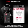 ViperSafe TSA Approved TSA008 Luggage Locks with Inspection Alert –