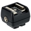 JJC Hot Shoe Flash Adapter with PC Sync Socket Compatible