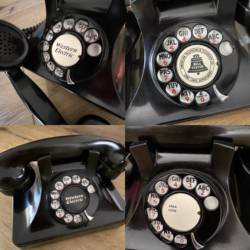 DIAL CARD Insert for Rotary Telephone - 1.5” card stock