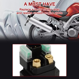 WOWTK Starter Relay for SUZUKI 650 SV650 SV650S ’99-’08,SV1000 SV1000S ’03-’07,VZ800 VZ800Z MARAUDER '97-'09,LTF250 LT-F250 QUADRUNNER OZARK '03-'09,YAMAHA RAPTOR 250 '08-'12, for 31800-21E20