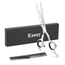 Tijeras Profesionales para Cortar el Cabello | Tijera de corte de pelo de acero inoxidable con tornillo de ajuste fino para casa y peluquería, duradera y afilada