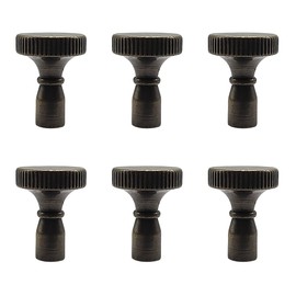 ECUDIS Pack of 6 On/Off Replacement Lamp Keys Light Lamp Switch Turn Knobs, Antique Brass