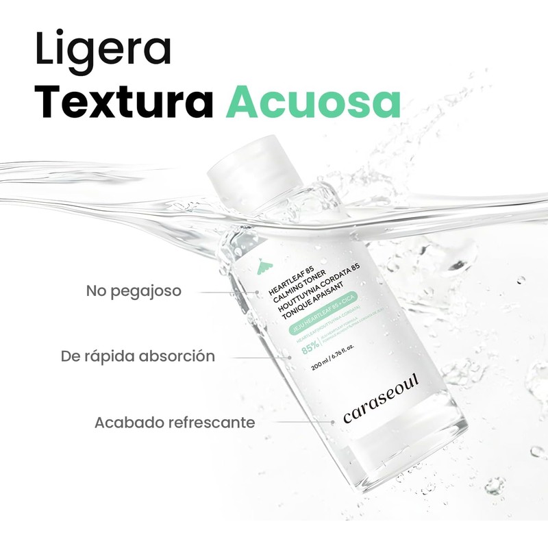 caraseoul Heartleaf 85 Tónico Facial Calmante e Hidratante (200ml)
