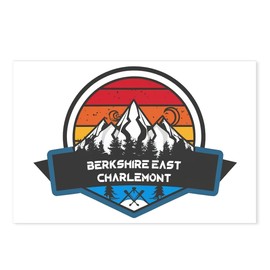 CafePress Berkshire East Ski Charlemont Massachusetts Postcards (Package of 8), 6"x4" Printed Note Card